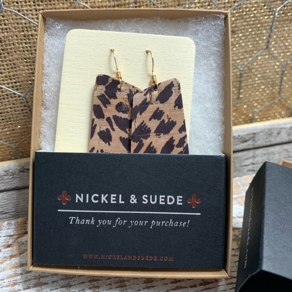 Nickel & Suede Earrings